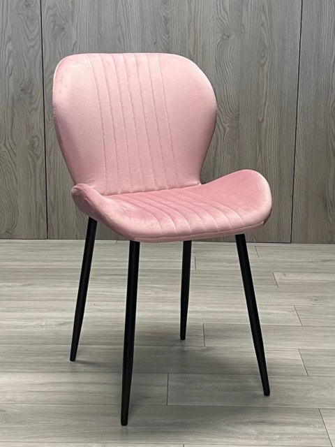 Krzesło tapicerowane MONTI VELVET PINK