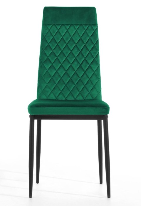 Krzesło tapicerowane VALVA CARO VELVET GREEN