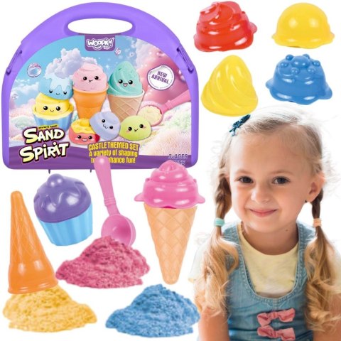 WOOPIE SAND FAIRY Zestaw Piasku Kinetycznego Lodziarnia 13 el