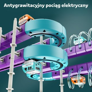WOOPIE Zestaw Konstrukcyjny Magnetyczny Tor Kolejowy z Efektem Przyciągania 38 el.