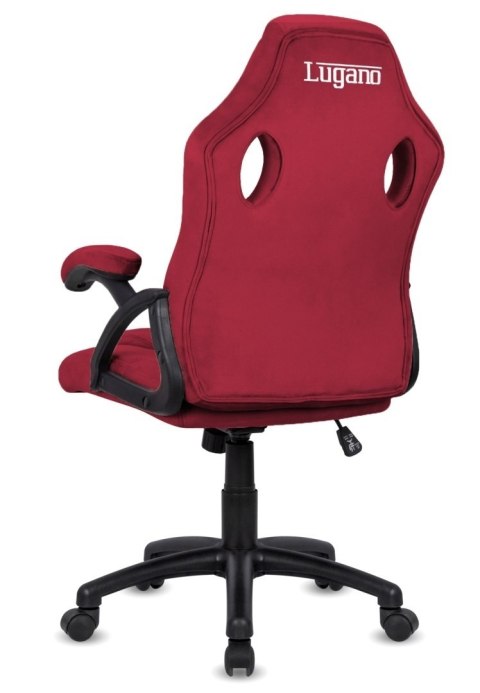 Fotel obrotowy do biurka CARRERA M ALCANTARA BURGUNDY II GATUNEK