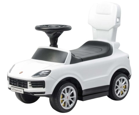 Jeździk z rączka Porsche Cayenne White biały