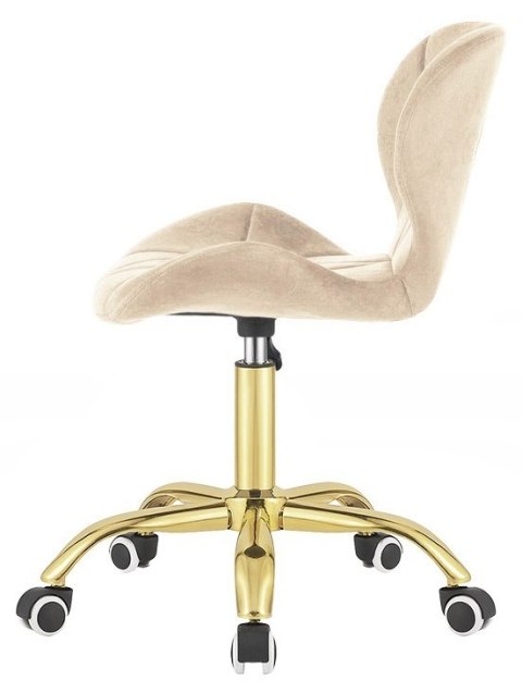 Krzesło obrotowe VASTO OFFICE VELVET CREAM GOLD