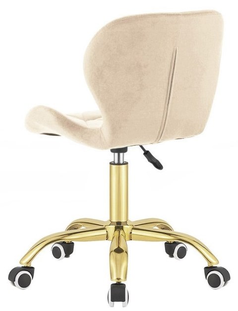 Krzesło obrotowe VASTO OFFICE VELVET CREAM GOLD