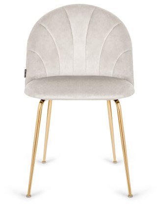 Krzesło tapicerowane CAMILA GREY VELVET GOLD II GATUNEK
