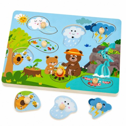 VIGA Puzzle Dźwiękowe Odkrywamy Naturę