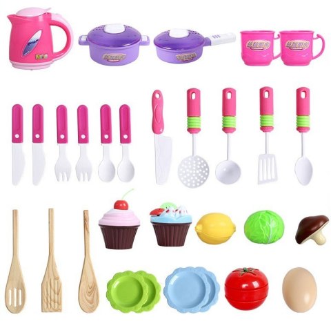 WOOPIE Kuchnia MY LITTLE CHEF Panel Dotykowy z Dźwiękiem Obieg Wody Różowa
