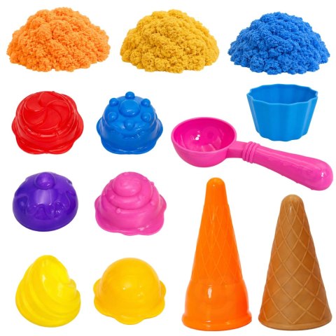 WOOPIE SAND FAIRY Zestaw Piasku Kinetycznego Lodziarnia 13 el