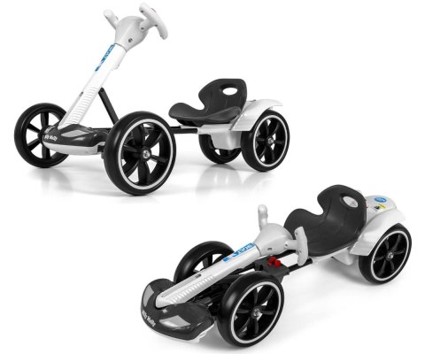 Gokart na akumulator Bolt biały