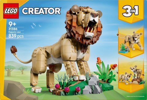 Klocki Creator 31386 Dzikie zwierzęta: Dumny lew