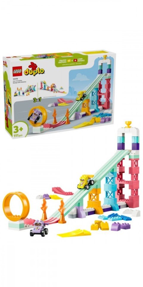 Klocki DUPLO 10478 Kreatywne rampy 3 w 1 z pojazdami
