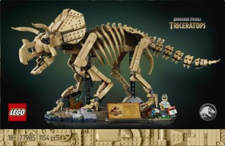 Klocki Jurassic World 77985 Szkielety dinozaurów: Triceratops
