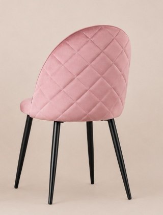 Krzesło tapicerowane GLORIA PINK VELVET II GATUNEK