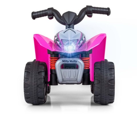 Pojazd quad na akumulator Honda ATV różowy