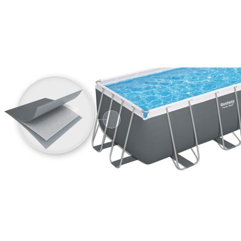 Basen ogrodowy stelażowy 412x201x122 cm 17w1 Bestway 56456N