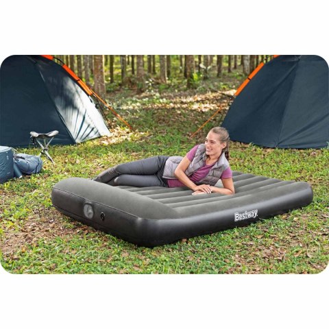Materac dmuchany 203x137x30 cm z wbudowaną pompką elektryczną Bestway 671BR