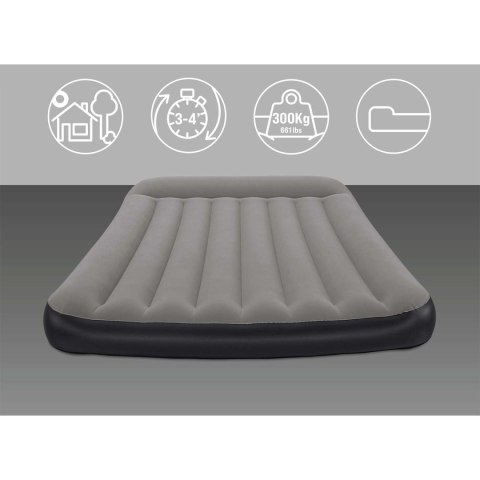 Materac dmuchany 203x137x30 cm z wbudowaną pompką elektryczną Bestway 671BR
