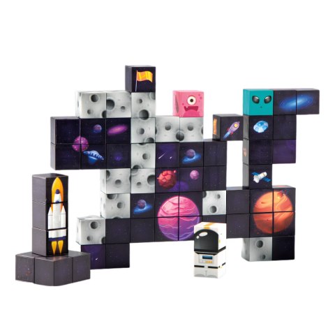 WOOPIE Magnetyczne Kostki Konstrukcyjne Kosmos 74 el.