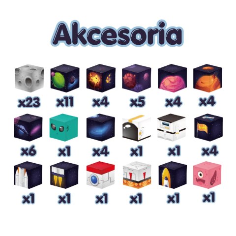 WOOPIE Magnetyczne Kostki Konstrukcyjne Kosmos 74 el.