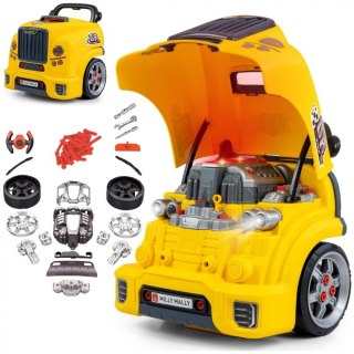 Zestaw mechanik warsztat silnik rozkręcalny N-Gine żółty