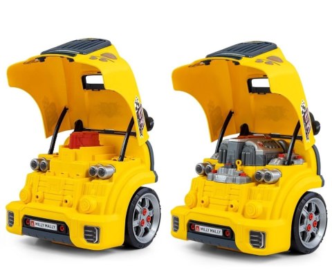 Zestaw mechanik warsztat silnik rozkręcalny N-Gine żółty
