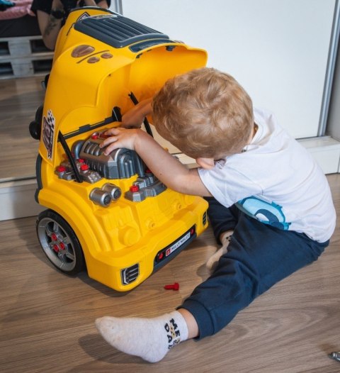 Zestaw mechanik warsztat silnik rozkręcalny N-Gine żółty