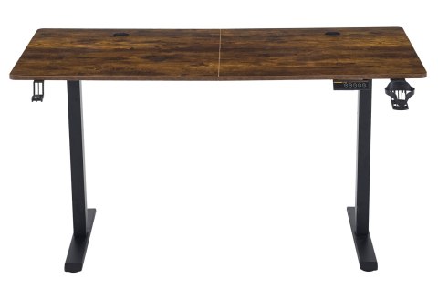 Biurko gamingowe SHADOW GAMER RUSTIC elektryczne 140 cm