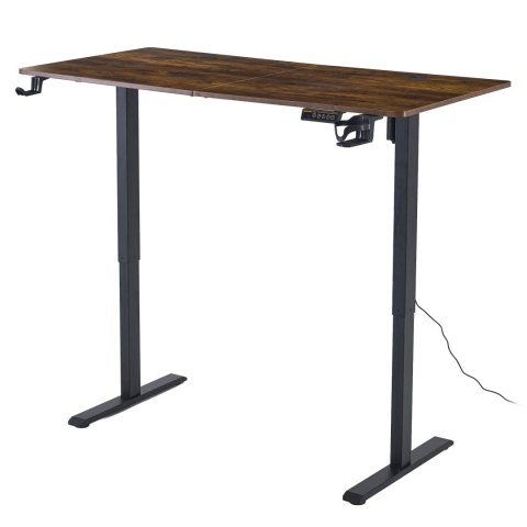 Biurko gamingowe SHADOW GAMER RUSTIC elektryczne 140 cm