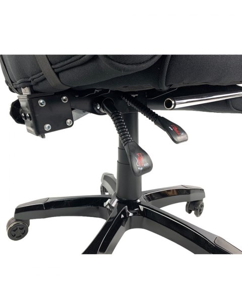 Fotel obrotowy do gabinetu WALIOR BLACK LEATHER PRO