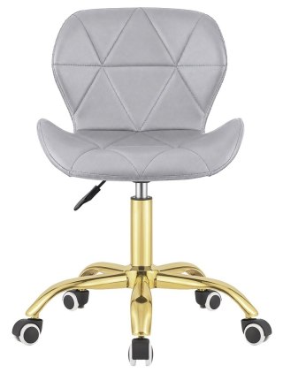 Krzesło obrotowe VASTO OFFICE PU LIGHT GREY GOLD