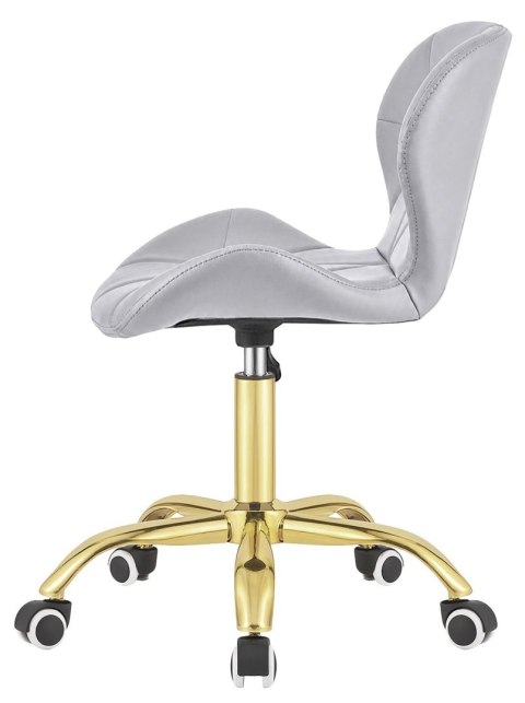 Krzesło obrotowe VASTO OFFICE PU LIGHT GREY GOLD