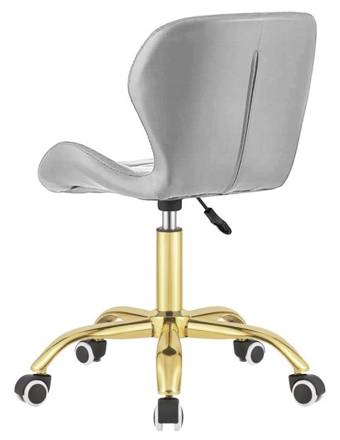 Krzesło obrotowe VASTO OFFICE PU LIGHT GREY GOLD