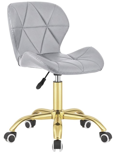 Krzesło obrotowe VASTO OFFICE PU LIGHT GREY GOLD