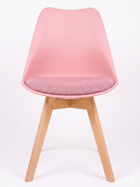 Krzesło skandynawskie MONZA PINK + PINK FABRIC II