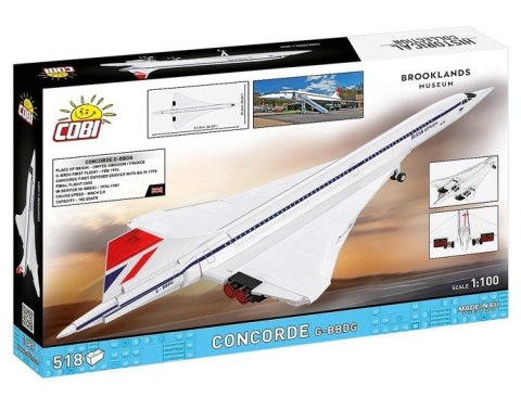 Klocki Samolot Concorde G-BBDG 518 elementów