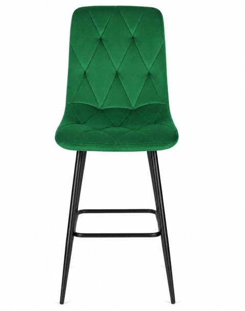 Krzesło barowe AVA BORGO BAR VELVET GREEN hoker