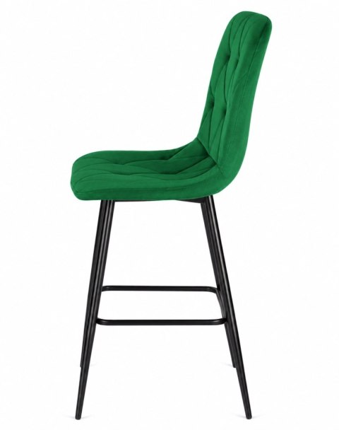 Krzesło barowe AVA BORGO BAR VELVET GREEN hoker