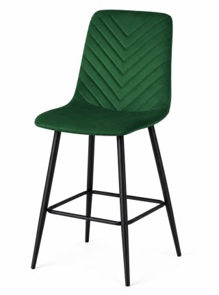Krzesło barowe AVA TRIO BAR VELVET GREEN hoker