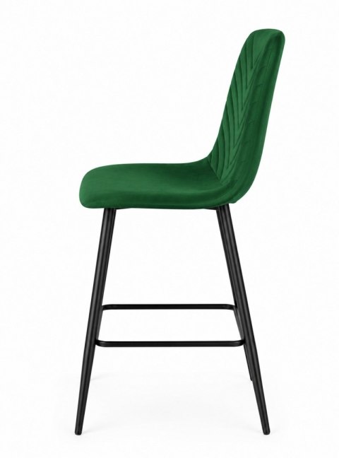 Krzesło barowe AVA TRIO BAR VELVET GREEN hoker