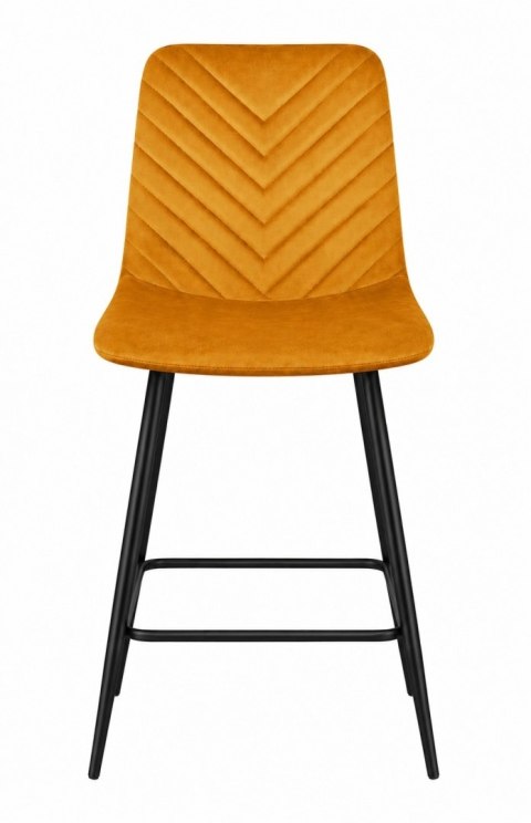 Krzesło barowe AVA TRIO BAR VELVET HONEY hoker