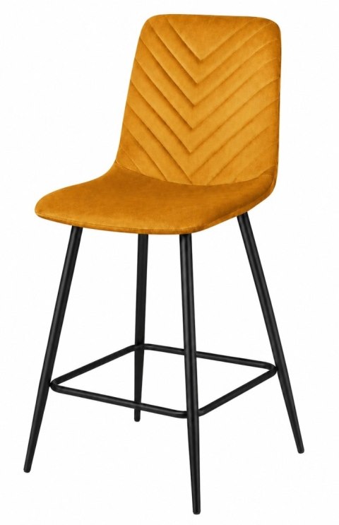 Krzesło barowe AVA TRIO BAR VELVET HONEY hoker