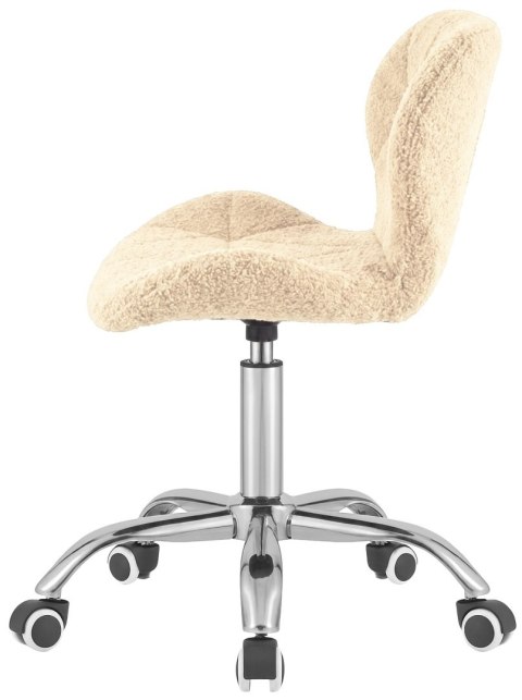 Krzesło obrotowe VASTO OFFICE BOUCLE BEIGE SILVER