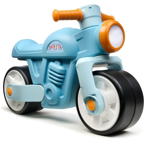 FALK Jeździk Biegowy Ciche Koła Motor Prem1er Retro Niebieski 1+