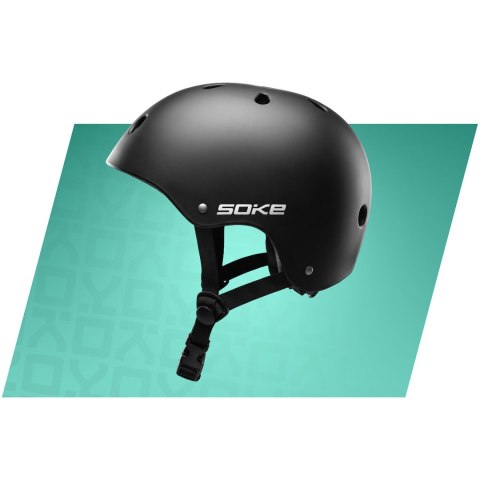Kask sportowy Soke K1 czarny S