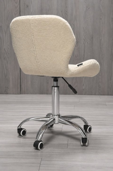 Krzesło obrotowe VASTO OFFICE BOUCLE BEIGE SILVER