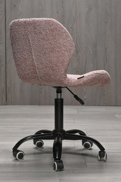 Krzesło obrotowe VASTO OFFICE BOUCLE PINK SMOKE