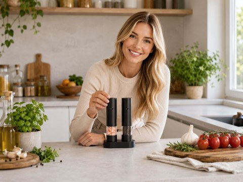 Młynek do przypraw AROMA elektryczny 2 szt