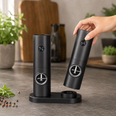 Młynek do przypraw HERBAL elektryczny 2 szt