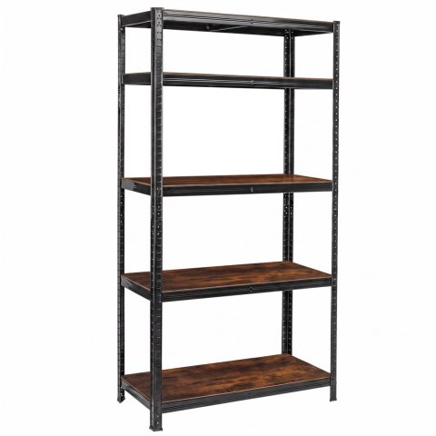 Regał magazynowy 5 poziomów loftowy 875 kg 180 x 90 x 40 cm
