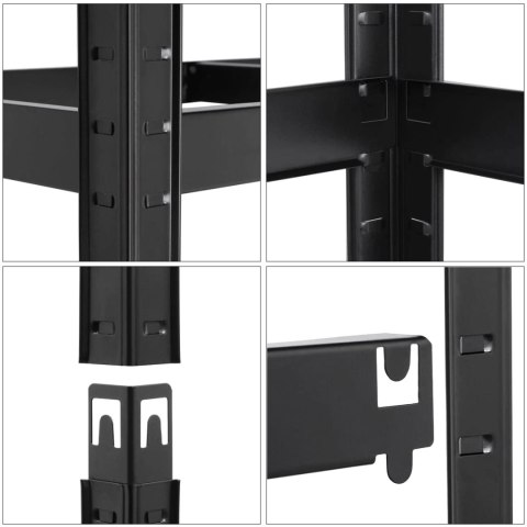 Regał magazynowy 5 poziomów loftowy 875 kg 180 x 90 x 40 cm